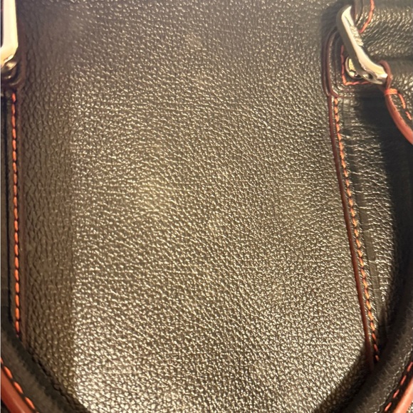 MCM Black Satchel with Red Accents 11x9 - Picture 12 of 14